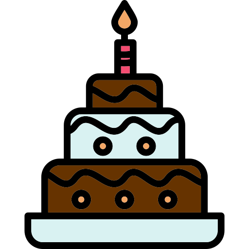 Свадебный пирог Generic Outline Color иконка