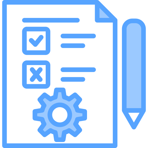 Evaluation Generic Blue icon