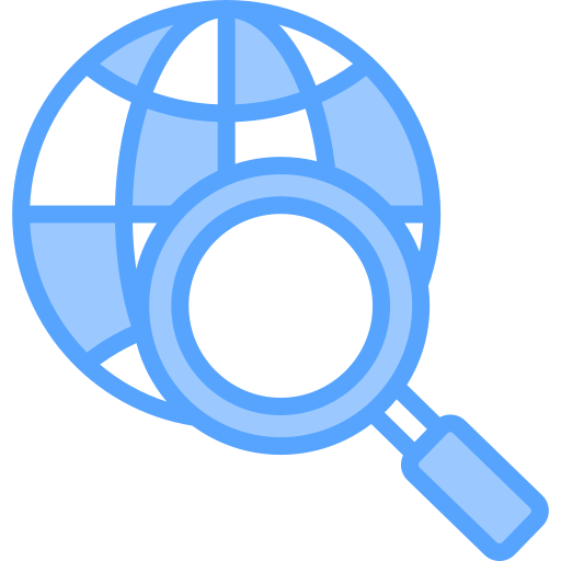 Search Generic Blue icon