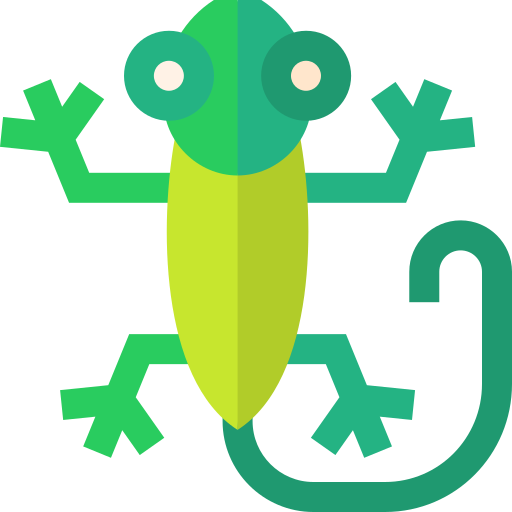 Gecko Basic Straight Flat icon