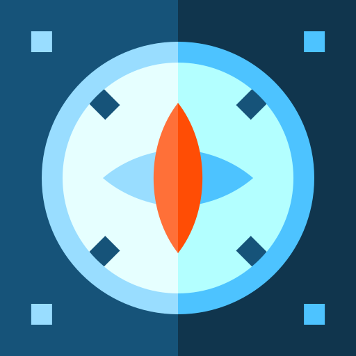 kompas Basic Straight Flat icoon