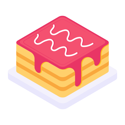 taart Generic Flat icoon