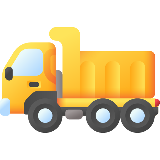 Dump truck 3D Color icon