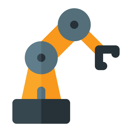 brazo robotico Generic Flat icono