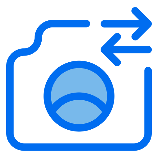 カメラ Generic Blue icon