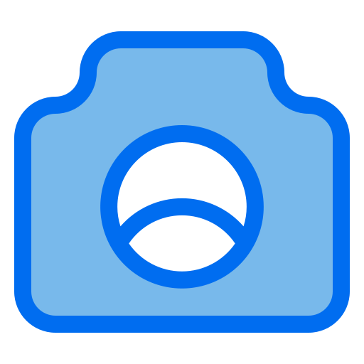 カメラ Generic Blue icon