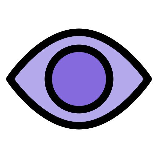 Eye Generic Outline Color icon