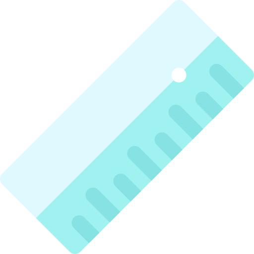 liniaal Basic Rounded Flat icoon