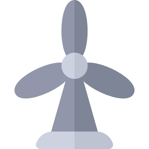 wiatrak Basic Rounded Flat ikona