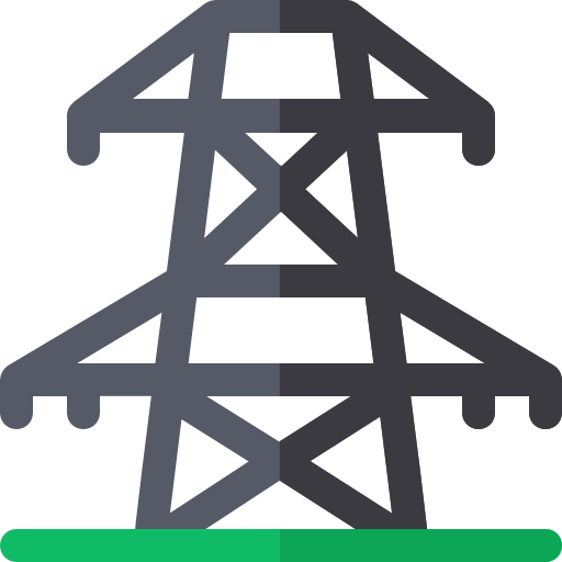 Башня передачи Basic Rounded Flat иконка