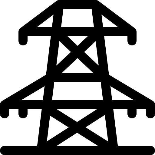 Башня передачи Basic Rounded Lineal иконка