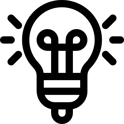 Лампочка Basic Rounded Lineal иконка