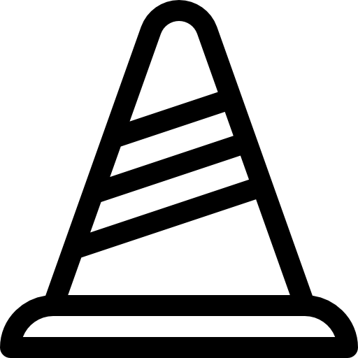 stożek Basic Rounded Lineal ikona