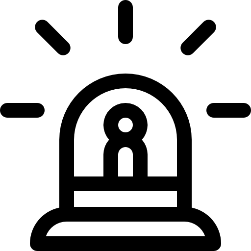 Сирена Basic Rounded Lineal иконка
