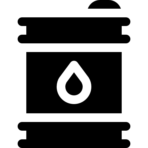 pétrole Basic Rounded Filled Icône