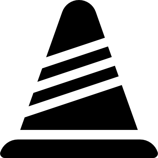 円錐 Basic Rounded Filled icon