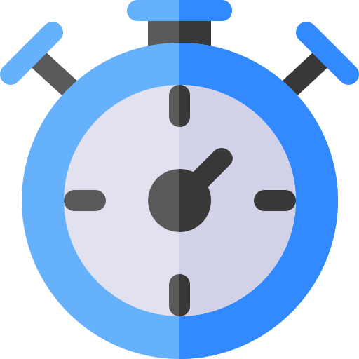 stopwatch Basic Rounded Flat icoon