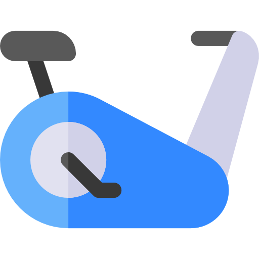 Stationary bike Basic Rounded Flat icon