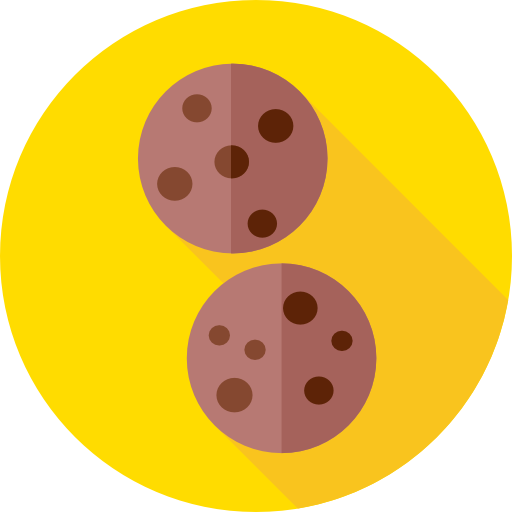 Cookies Flat Circular Flat icon