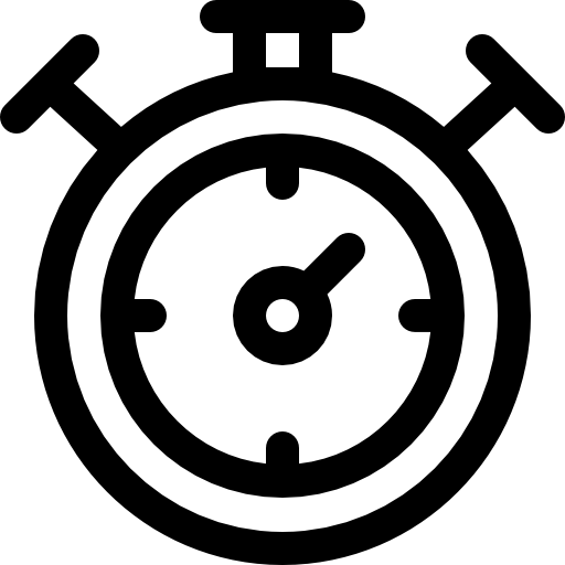 cronometro Basic Rounded Lineal icona