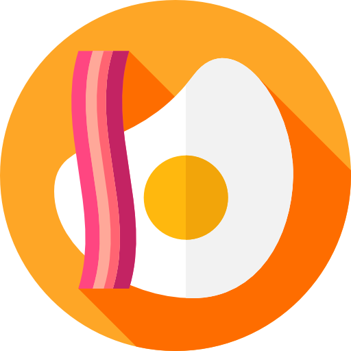 frühstück Flat Circular Flat icon