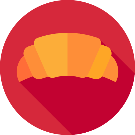 croissant Flat Circular Flat icon