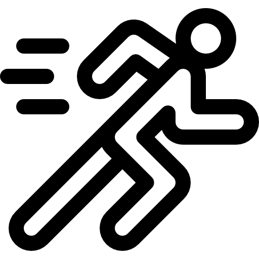 Бег Basic Rounded Lineal иконка