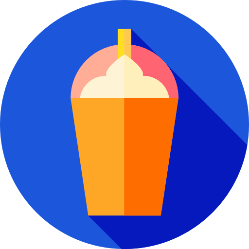 refresco Flat Circular Flat icono
