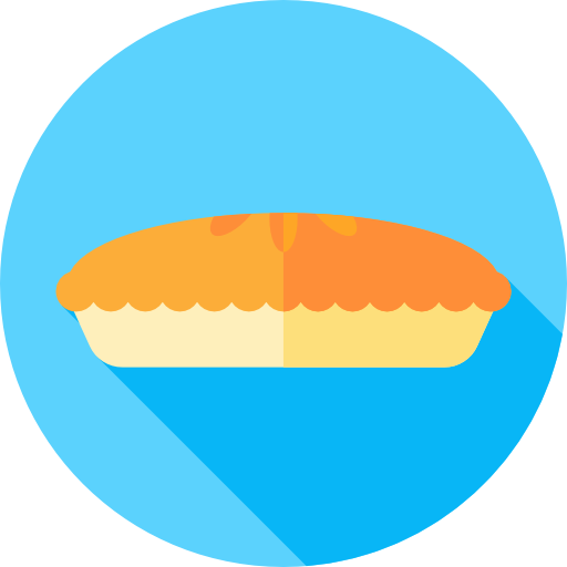 Pie Flat Circular Flat icon