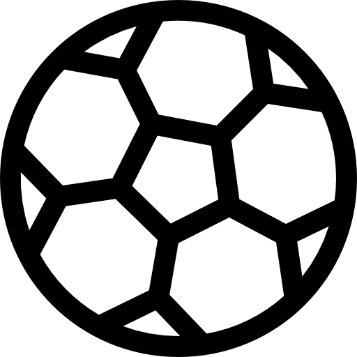 サッカーボール Basic Rounded Lineal icon