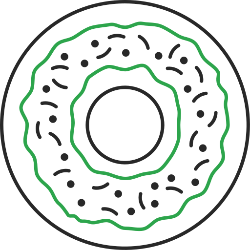 krapfen Generic Outline Color icon