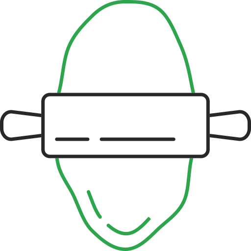 wałek do ciasta Generic Outline Color ikona