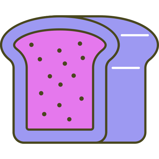 トースト Generic Outline Color icon