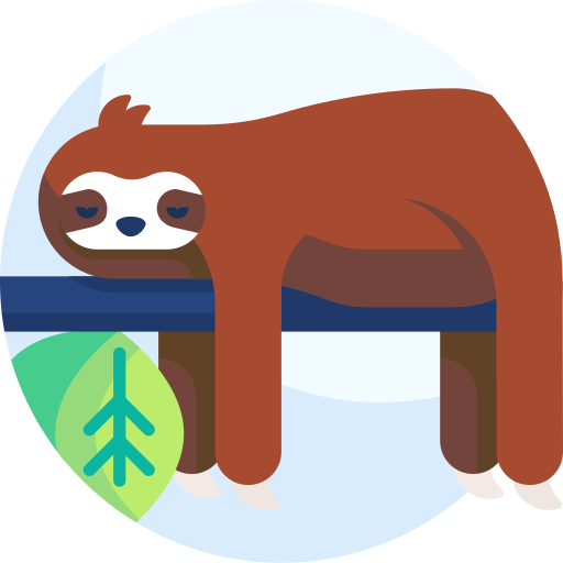 Sloth Detailed Flat Circular Flat icon