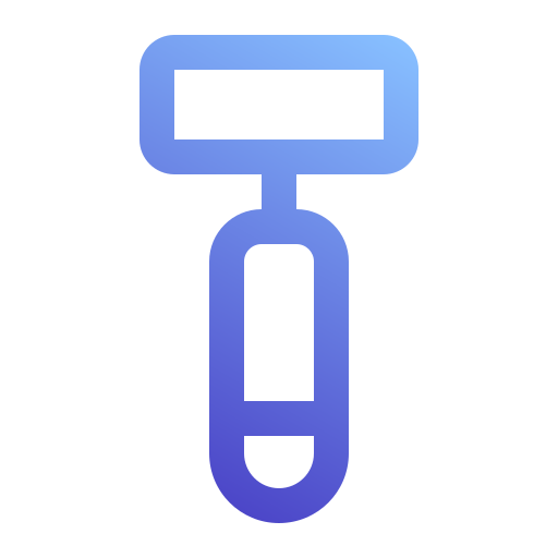 maquinilla de afeitar Generic Gradient icono