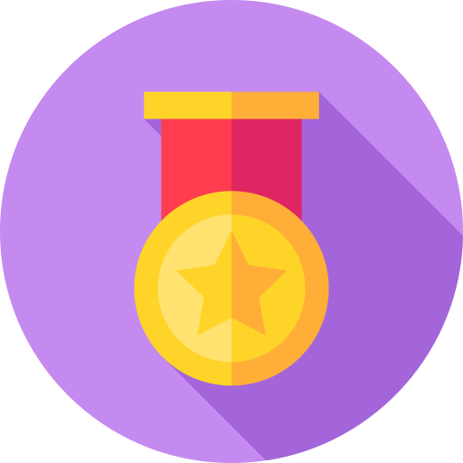 Rewards Flat Circular Flat icon