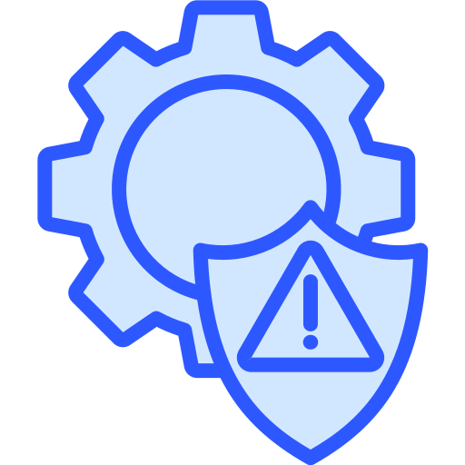 Risk management Generic Blue icon