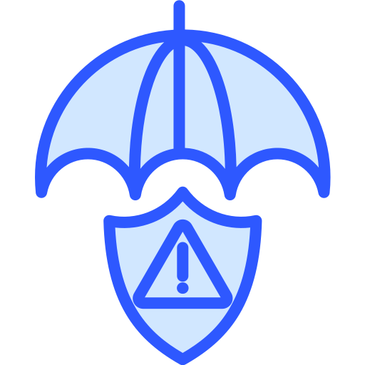 gestión de riesgos Generic Blue icono