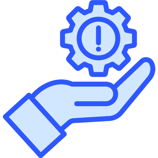 Risk management Generic Blue icon