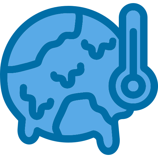 klimaatverandering Generic Blue icoon