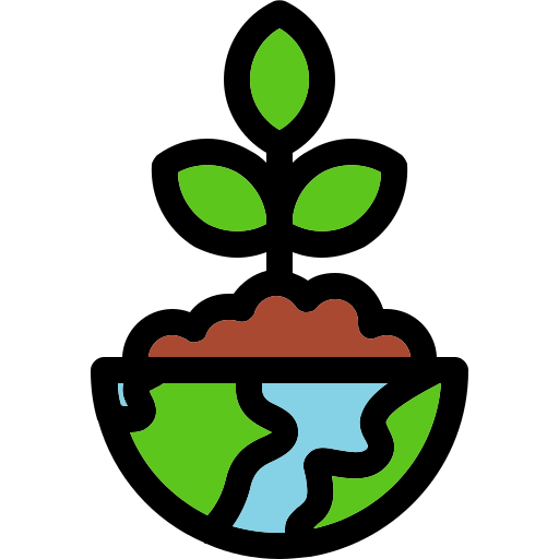 녹색 지구 Generic Outline Color icon