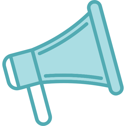 Megaphone Generic Blue icon