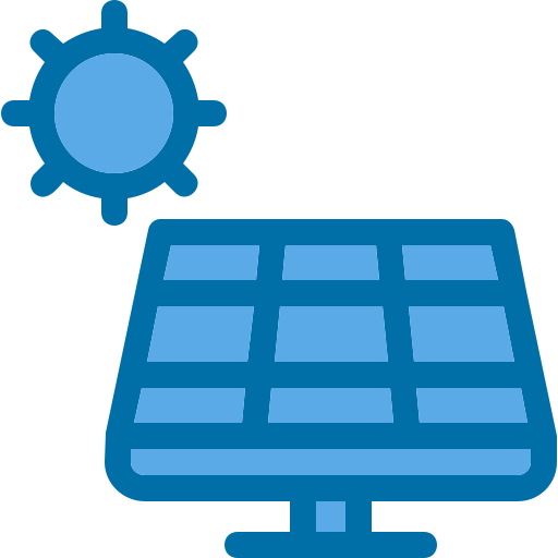 zonnepaneel Generic Blue icoon