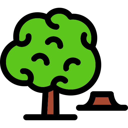 Вырубка леса Generic Outline Color иконка