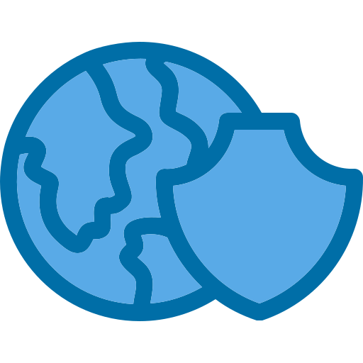 Earth protection Generic Blue icon