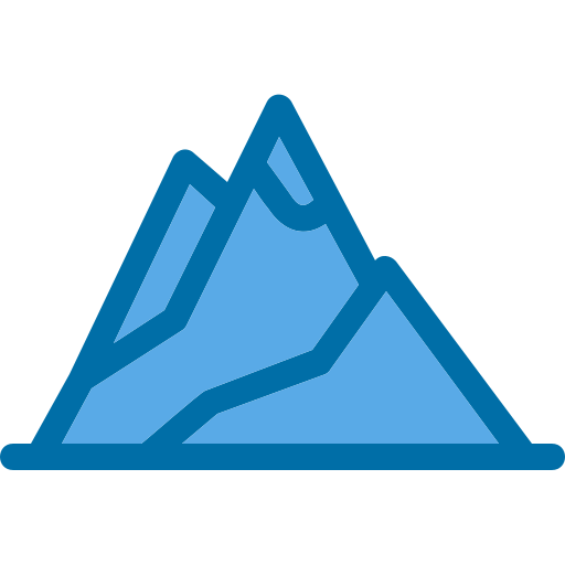 Mountains Generic Blue icon