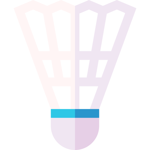 Badminton Basic Straight Flat icon