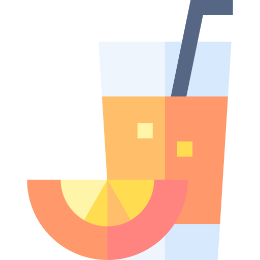 オレンジジュース Basic Straight Flat icon