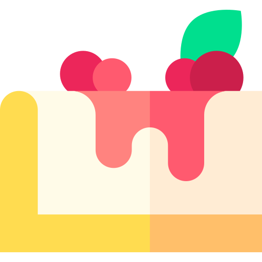 Cheesecake Basic Straight Flat icon