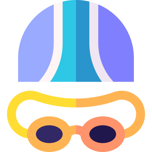 zwembril Basic Straight Flat icoon